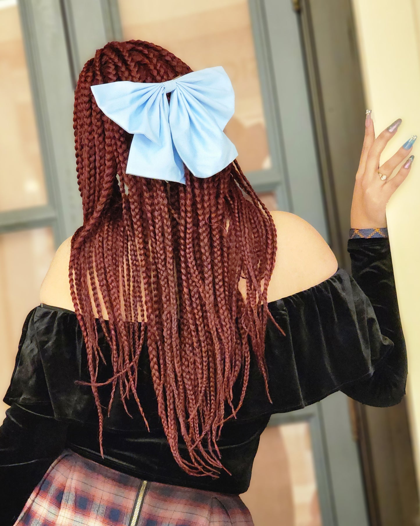 Sky Blue Minako Bow